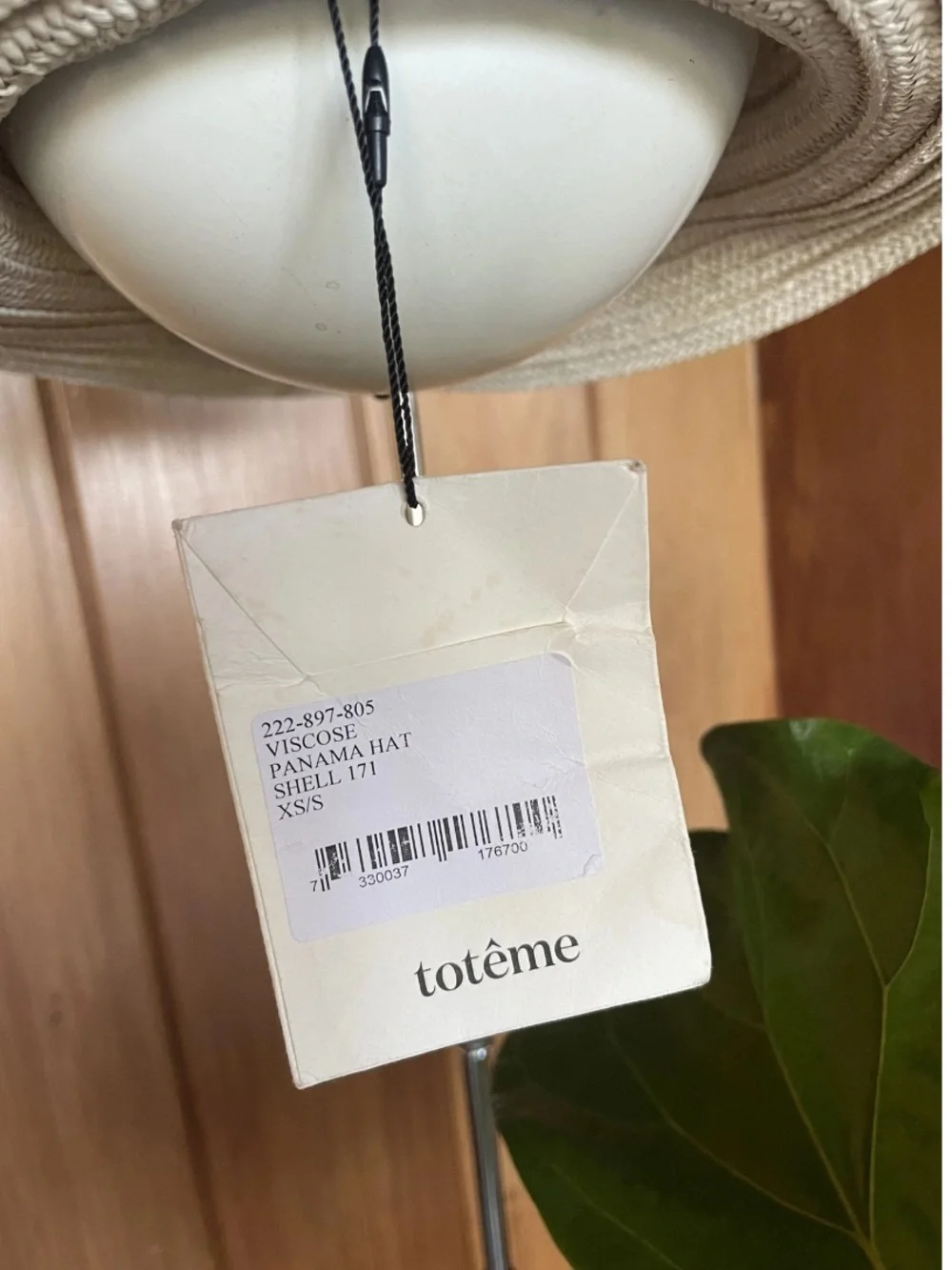 Toteme Off-white Raffia Panama Hat